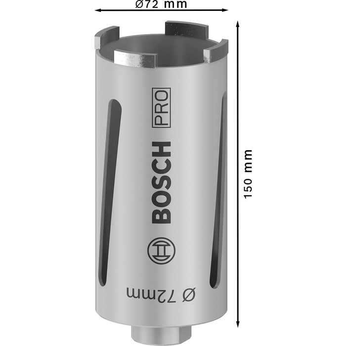 BOSCH Carotă diamantată pentru găurire uscată G 1/2"