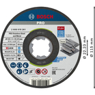 BOSCH Set 10 discuri de tăiere, Standard for Inox cu X-LOCK