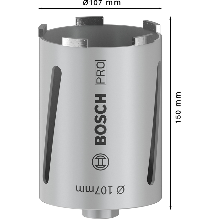 BOSCH Carotă diamantată pentru găurire uscată G 1/2"