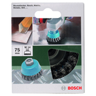 BOSCH Perie-oală pentru polizor unghiular şi polizor drept – sârmă ondulată, alămită, 75 mm