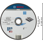 BOSCH Disc de tăiere drept Standard for Metal