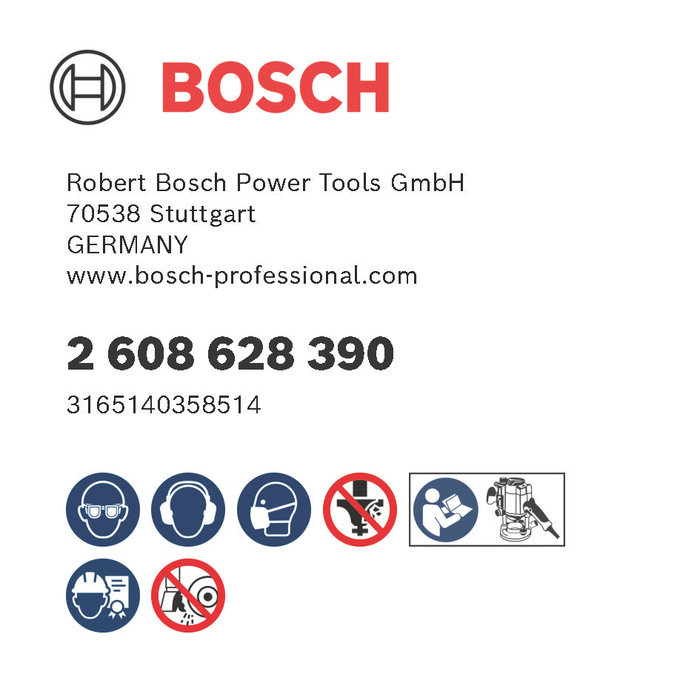 BOSCH Freze pentru caneluri
