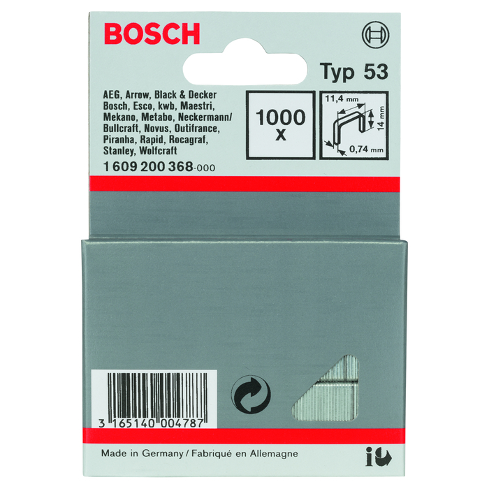BOSCH Capse din sârmă fină tip 53