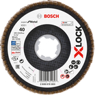 BOSCH Disc de șlefuire evantai X-LOCK X551, Expert for Metal