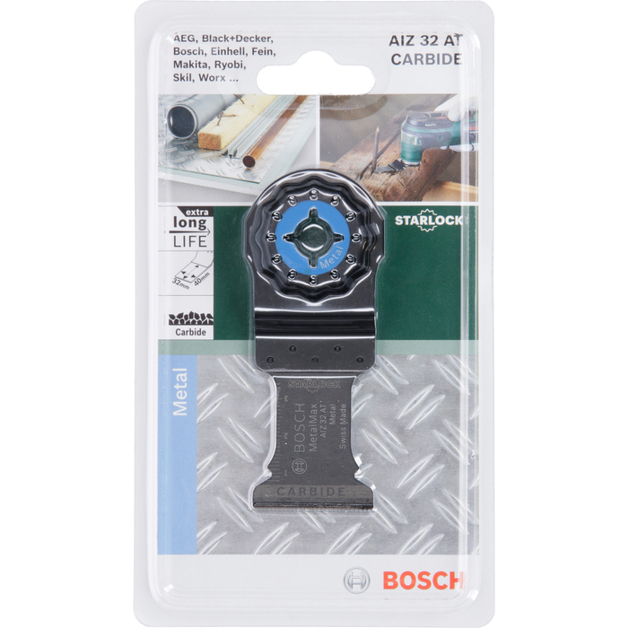 BOSCH Pânză de ferăstrău penetrantă cu carbură AIZ 32 AT, Metal