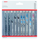 BOSCH Set 10 panze mixte lemn/metal/PVC