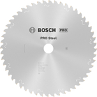 BOSCH Pânză de fierăstrău circular cu cablu PRO Steel, 254 x 2,2 x 25,4 mm, T52