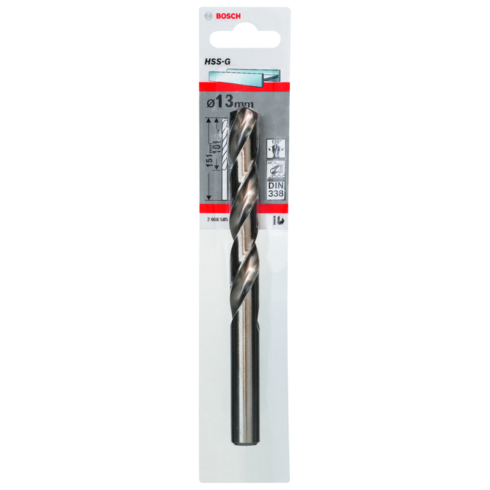 BOSCH Burghiu pentru metal, tip HSS-G, DIN 338