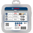 BOSCH Set 5 discuri mixte 125 mm cu X-LOCK + Cutie depozitare