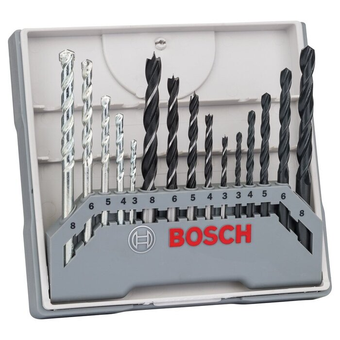 BOSCH Caseta 15 accesorii X-Line mixt