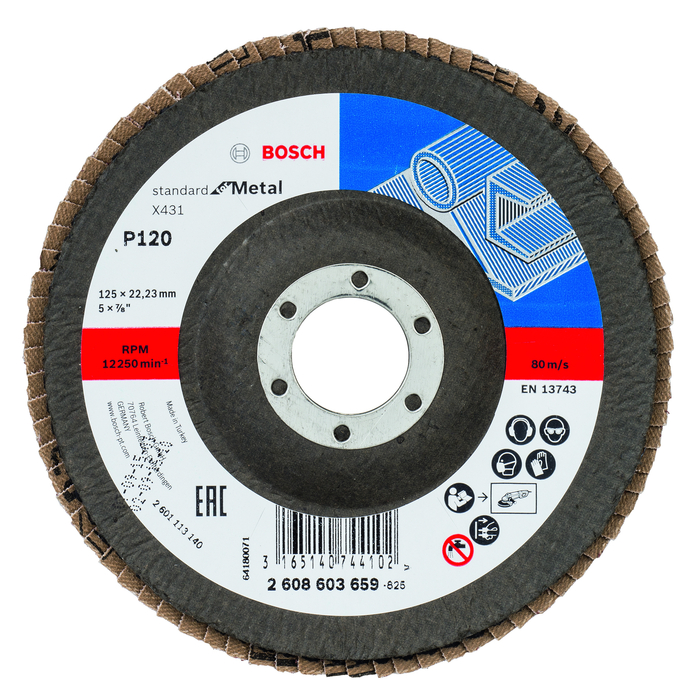 BOSCH Disc de şlefuire evantai X431