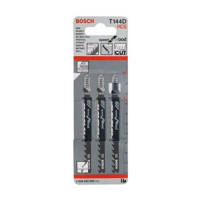 BOSCH Set 3 pânze pentru ferăstrău vertical Speed for Wood