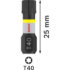 BOSCH Set 2 biți Impact Control 25 mm, T40