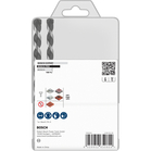 BOSCH Set de burghie PRO HEX-5, 4x100, 5x100, 5x100, 6x100, 6x100, 8x150, 10x150 mm, 7 buc.