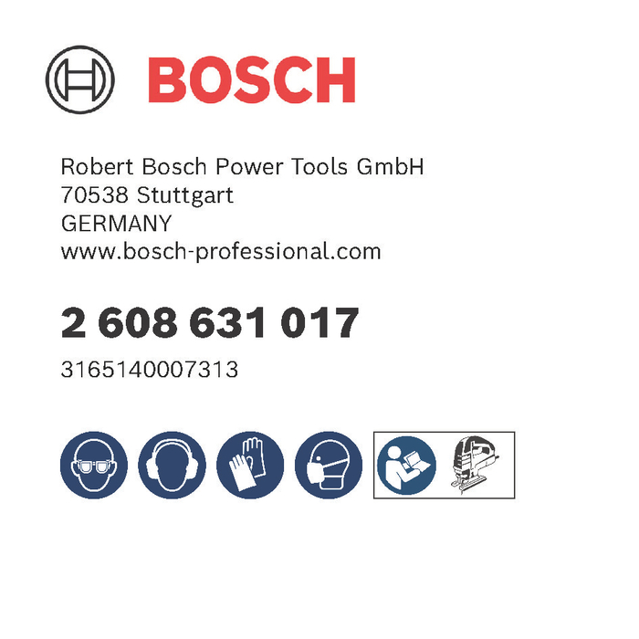 BOSCH Set 5 pânze pentru ferăstrău vertical Special for Alu