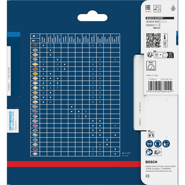 BOSCH Pânză de fierăstrău circular EXPERT Aluminium cordless, 140 x 1,8/1,3 x 20 mm, T48