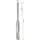 BOSCH Set 10 burghie SDS-plus-5X
