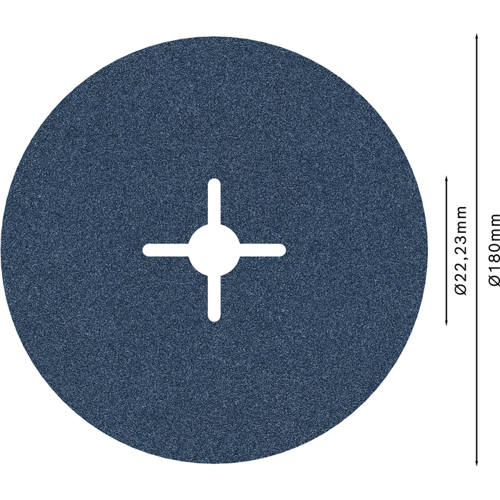 BOSCH Disc de șlefuire cu fibre R574, Best for Metal