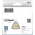 BOSCH PRO F460 Sanding Sheet, 93 x 93 mm, G240, 5 pcs