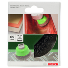 BOSCH Perie-oală pentru polizor unghiular şi polizor drept – sârmă ondulată, inoxidabilă, 65 mm