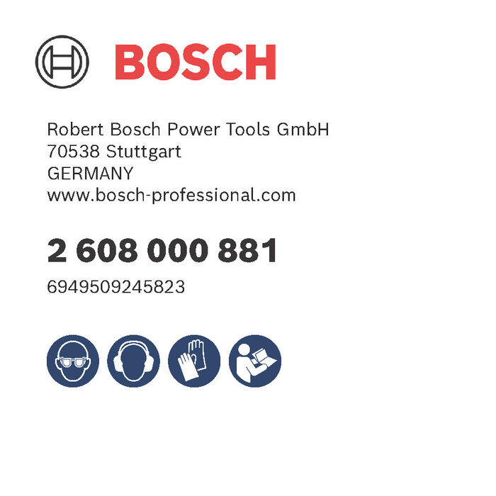 BOSCH PRO Dust Extraction Hood, SAG. HG, 115/125 mm