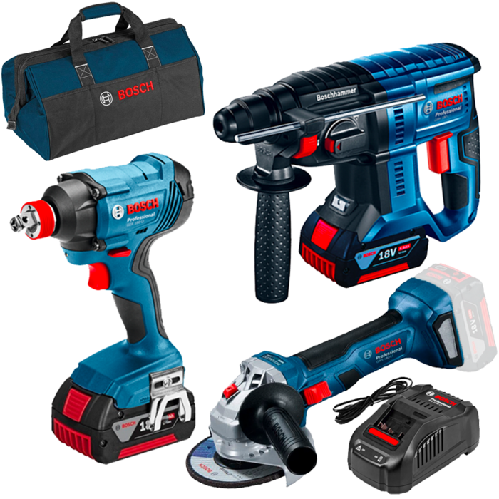 BOSCH KIT 3 scule 18V