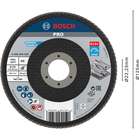 BOSCH Disc de şlefuire evantai X571, Best for Metal