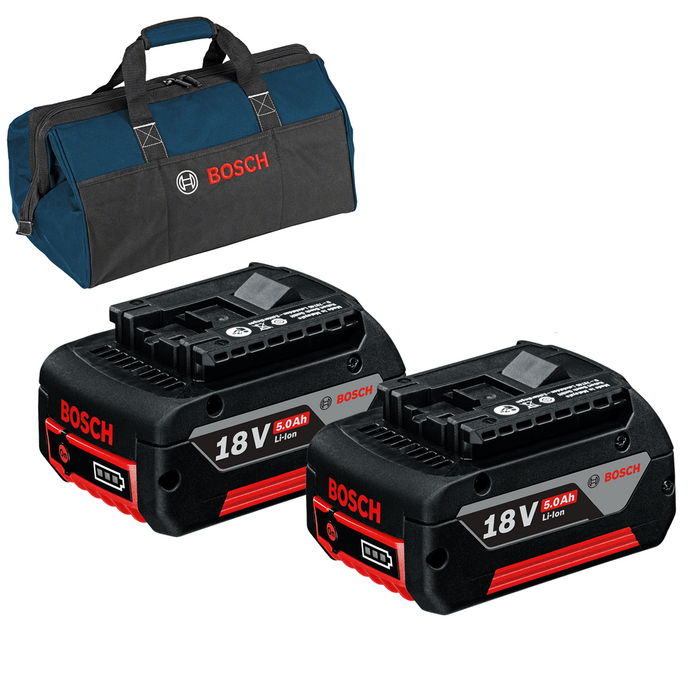 BOSCH Set acumulatori 18V