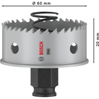 BOSCH Carotă PRO Sheet Metal PC Plus, 60 mm