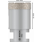 BOSCH Carote diamantate Dry Speed Best for Ceramic pentru găurire uscată