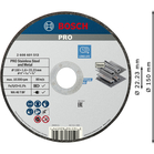 BOSCH Set 50 discuri taiere inox 150x1.6 mm