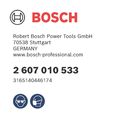 BOSCH Set 8 burghie Robust Line pentru lemn