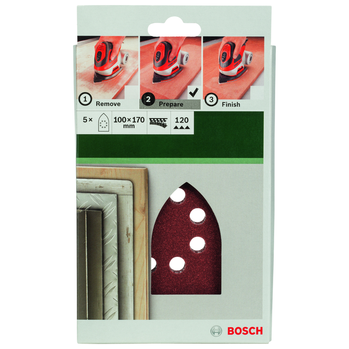 BOSCH Foi abrazive 100x160 mm, R120,8 gauri