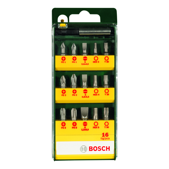 BOSCH Set 16 capete de şurubelniţă