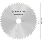 BOSCH Pânză de ferăstrău circular Standard for Aluminium pentru circulare cu acu