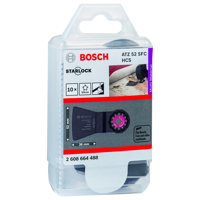 BOSCH Set 10 razuitoare HCS Flexibil 52x45 mm STARLOCK