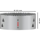 BOSCH Carotă PRO Multi Material, 121 mm, cu filet