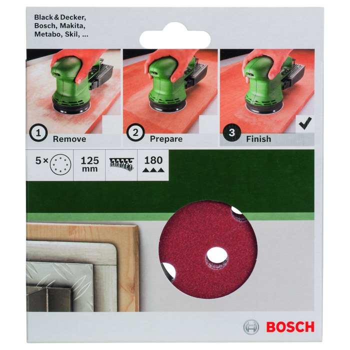 BOSCH Foi abrazive Ø 125 mm, R180,8 gauri (5)