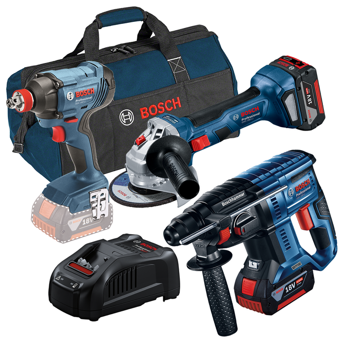BOSCH Kit 3 scule 18V