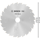 BOSCH Pânză de ferăstrău circular Standard for Wood pentru circulare cu acu