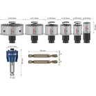 BOSCH Set de carote PRO Sheet Metal PC Plus, 8 bucăți