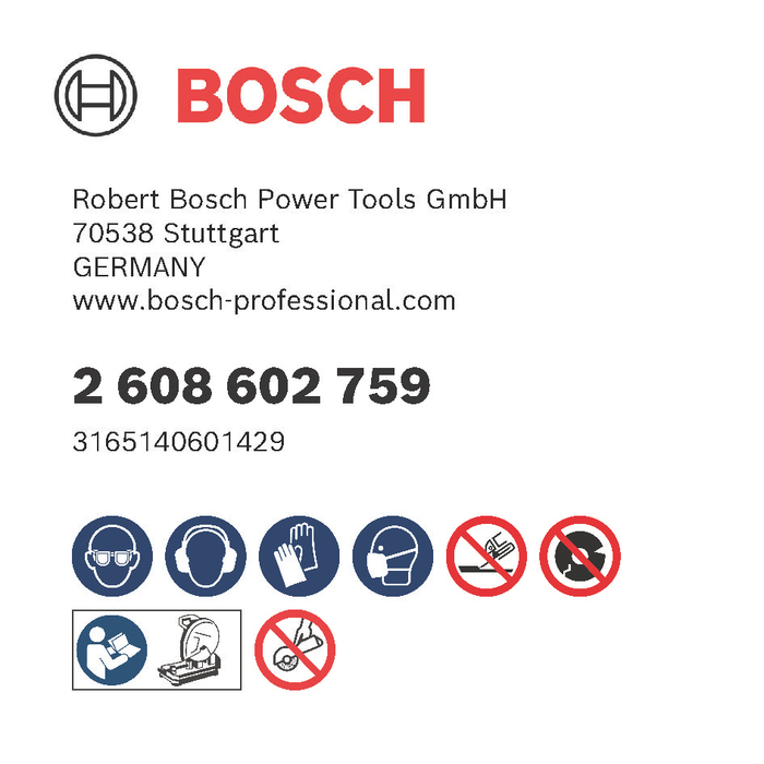 BOSCH 14”cutting wheel (355x3,1x25,4mm)