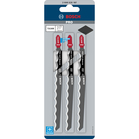 BOSCH Set 3 pânze pentru ferăstrău vertical Special for Soft Material