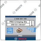 BOSCH PRO clește de sertizare, U50 CU, 50 mm², cupru