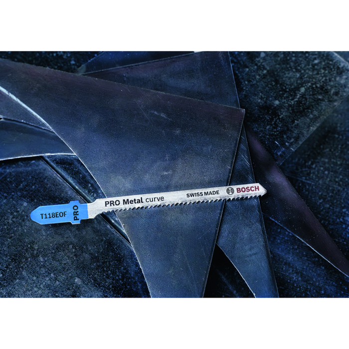 BOSCH Set de 2 pânze de fierăstrău vertical PRO Metal curve T118EOF, 83 mm