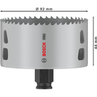 BOSCH Carotă PRO Multi Material PC Plus, 92 mm