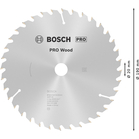 BOSCH Pânză de ferăstrău circular Optiline Wood