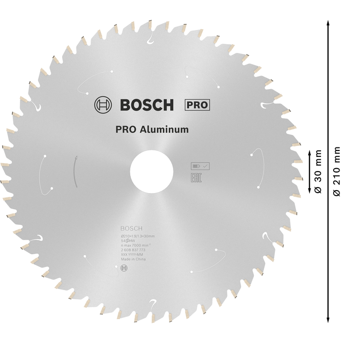 BOSCH Pânză de ferăstrău circular Standard for Aluminium pentru circulare cu acu