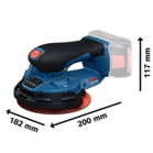 BOSCH GEX 18V-150-3 (SOLO)