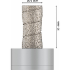 BOSCH Freza diamantata Dry Speed 20 mm cu X-LOCK